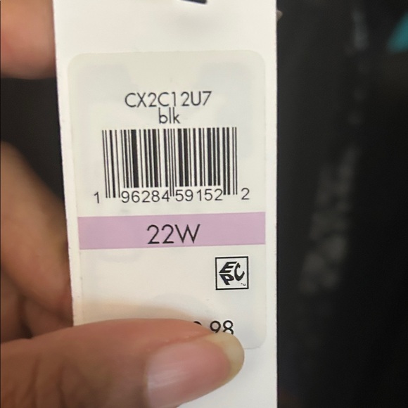 Calvin Klein Black Short-Sleeve Midi Dress with Ruffle Hem - Picture 4 of 4